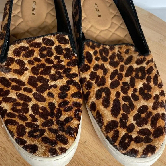 BIRDIES The Swift Leopard Calf Print Slide On Sneaker - Picture 4 of 12